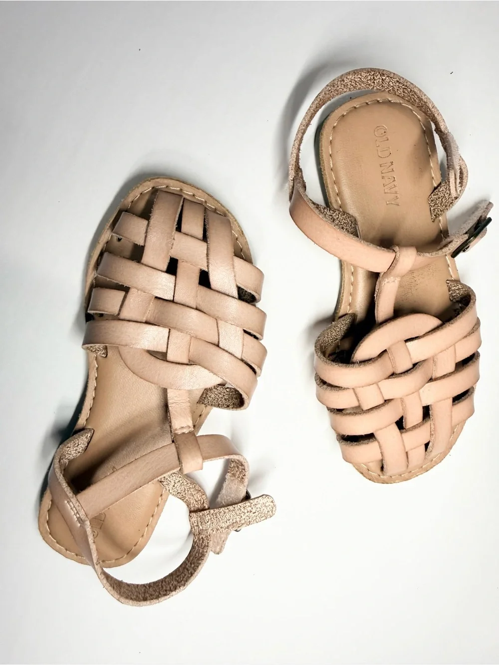 Old Navy Toddler Girl Blush Pink Sandals 8
